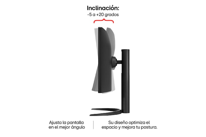 LG Monitor curvo UltraWide QHD de 34" con USB Type-C™, 34WR55QK-B